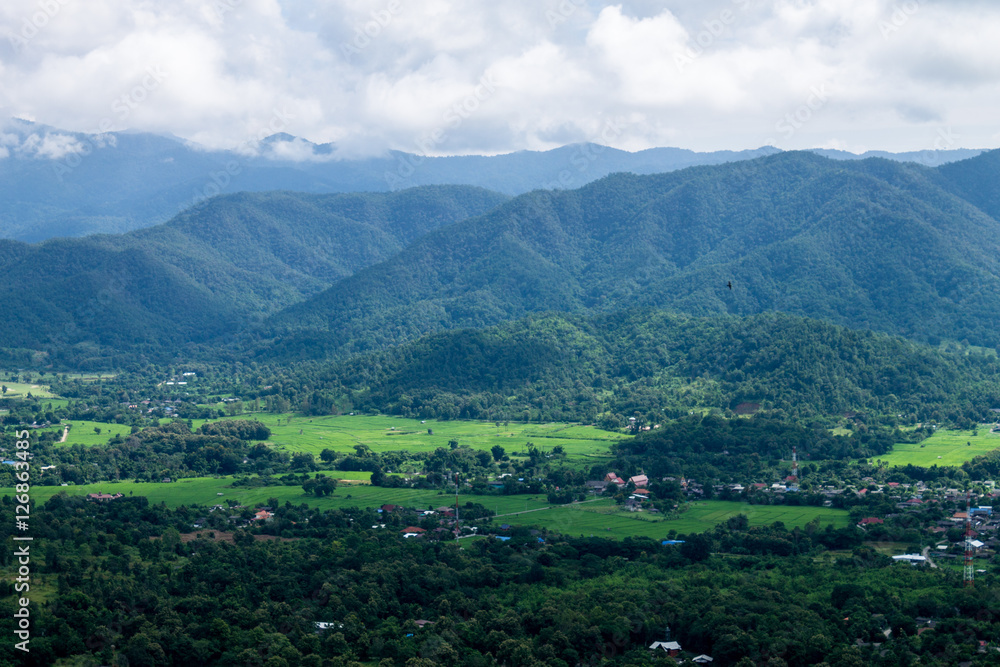 Obraz premium Mountainious view