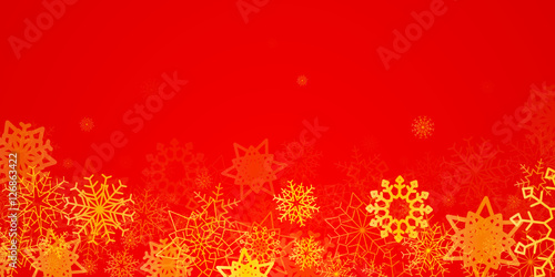 snowflake backgound red and gold