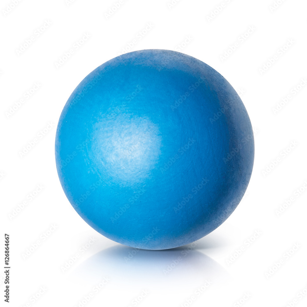Blue ball 3D illustration on white background Blue ball 3D illustration on white background