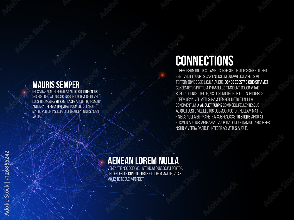 Obraz premium Abstract Connections Background