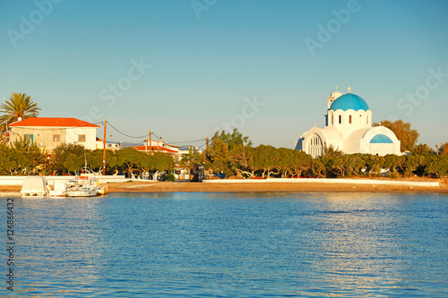 The port of Skala in Agistri, Greece photo