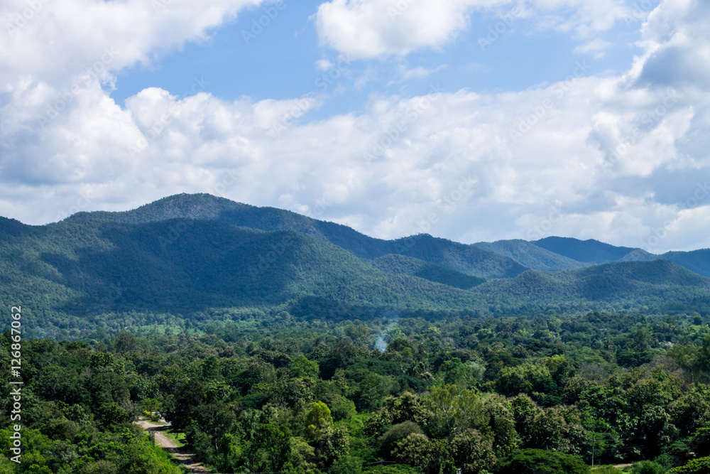 Obraz premium Mountainious view
