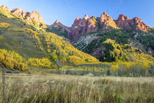 Mountains in White River National Forest at Sunrise
