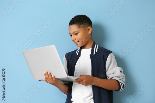 African American boy with l...