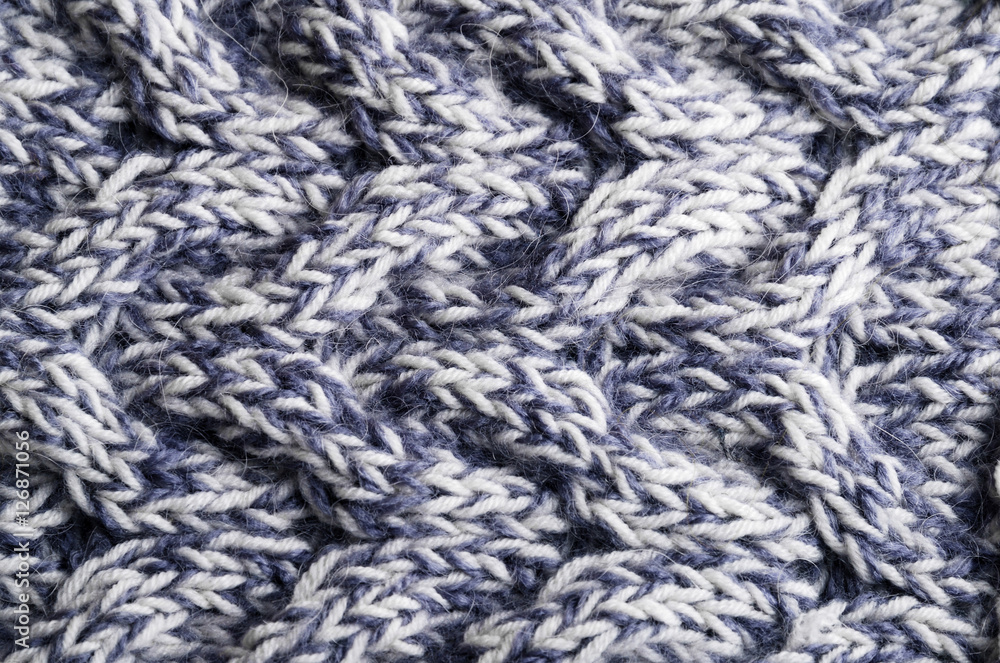 Close-up of knitted cloth with raised tracery Close-up of knitted cloth with raised tracery