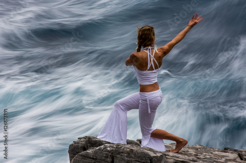 person on the rocks