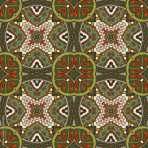 ethnic geometric seamless tribal pattern 