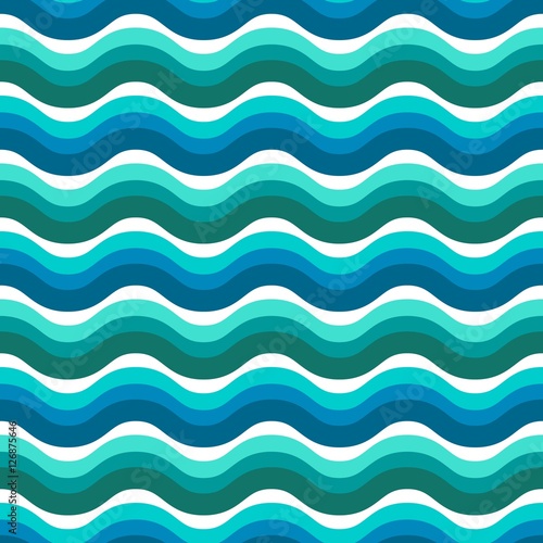 Seamless patterns sea vector