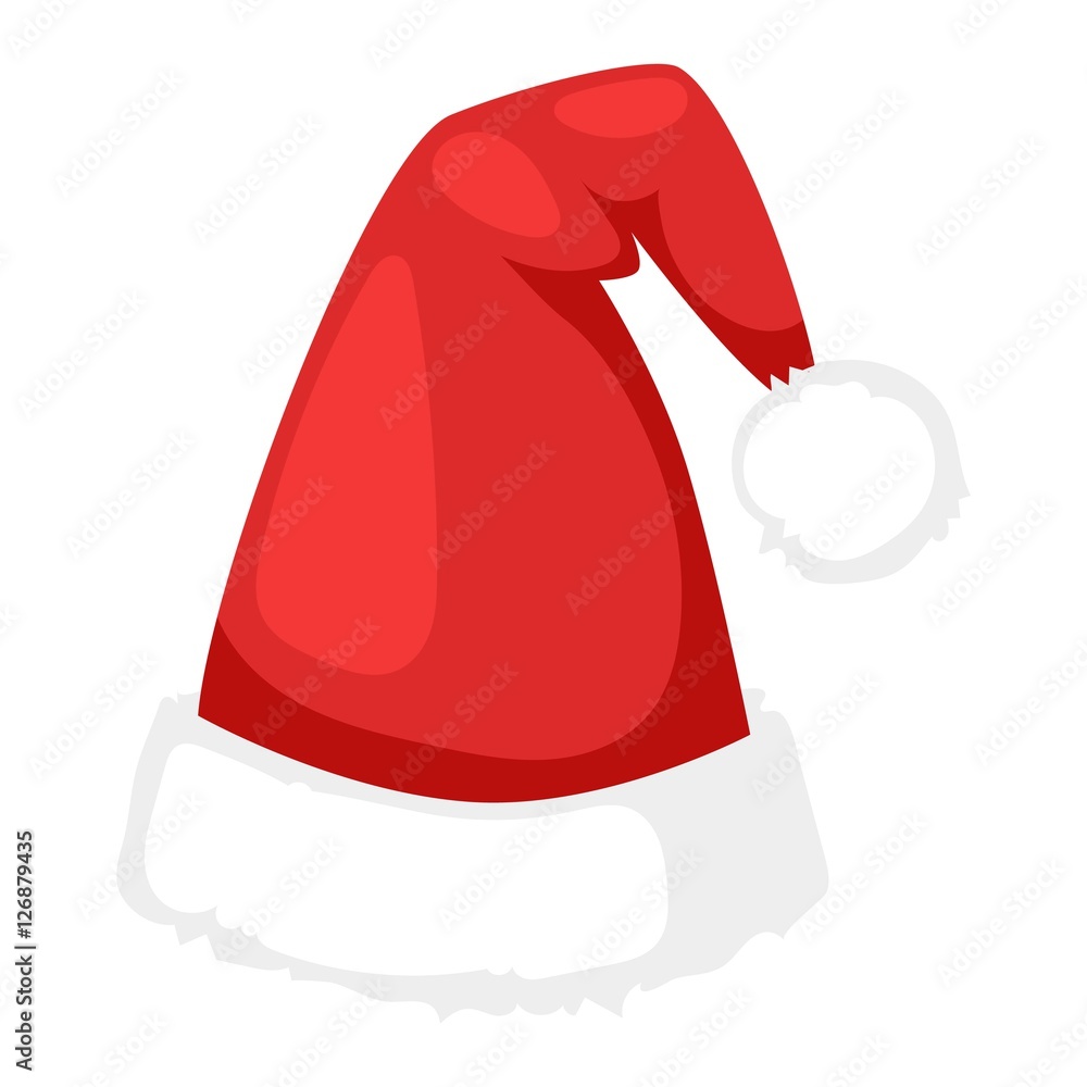 Santa christmas hat vector illustration.