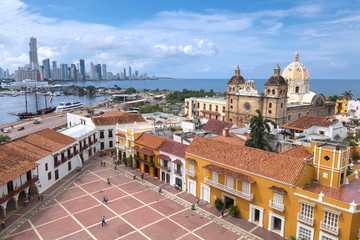 Fototapete Südamerika Blick über Cartagena de Indias  © sunsinger