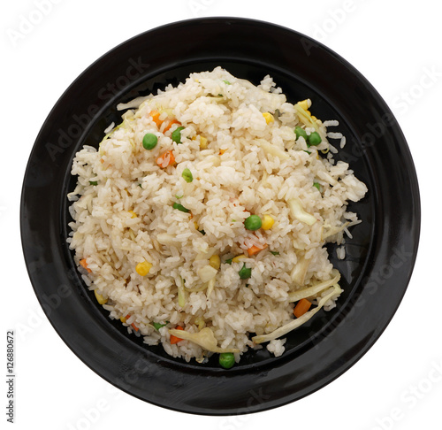 Chinese food. Rice with vegetables