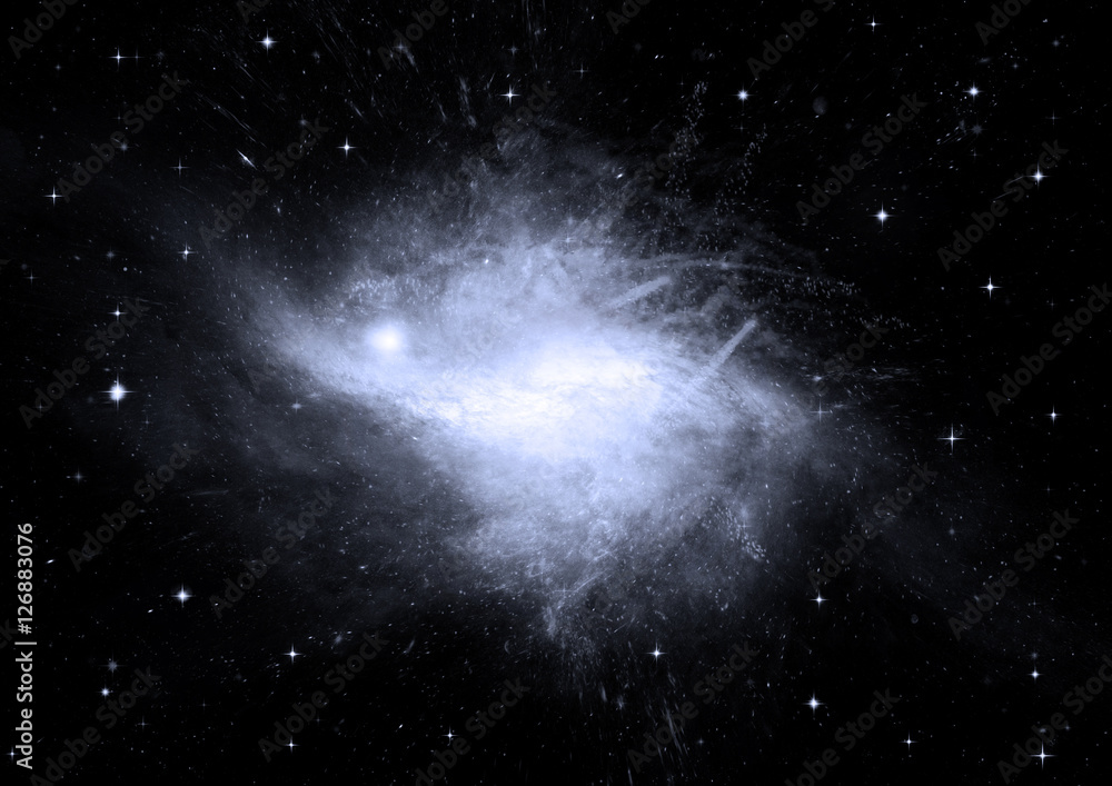 Fototapeta premium galaxy in a free space