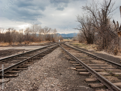 Converging Railroad Tracks 2