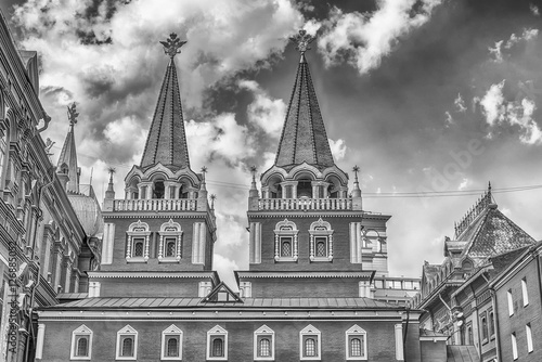 Resurrection Gate, main access to Red Square in Moscow, Russia