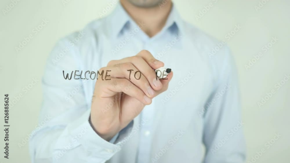 Welcome to Pennsylvania, Man Writing on Screen Welcome to Pennsylvania, Man Writing on Screen