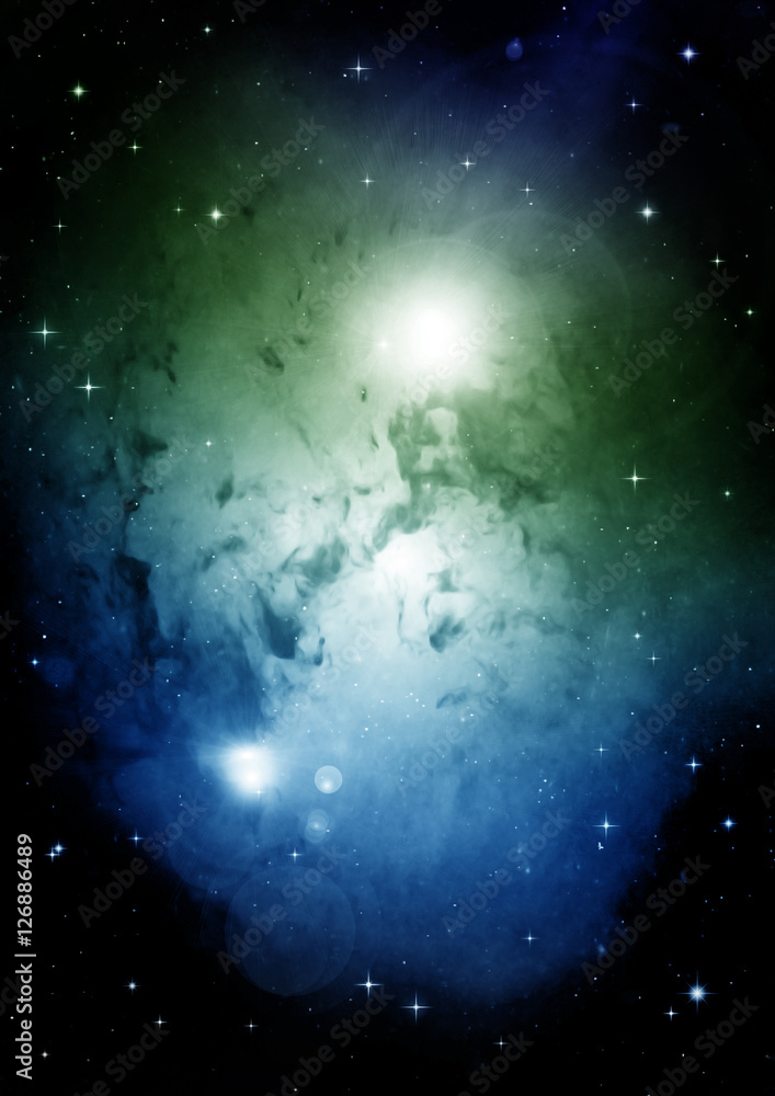 Fototapeta premium galaxy in a free space