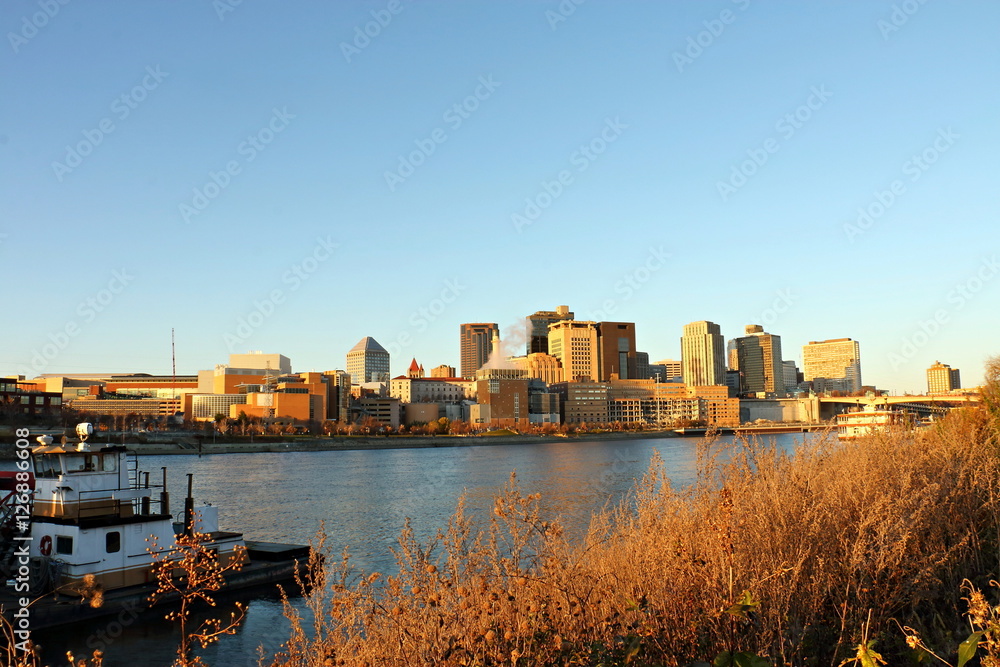 St. Paul River Front and Skyline over the Mississippi River