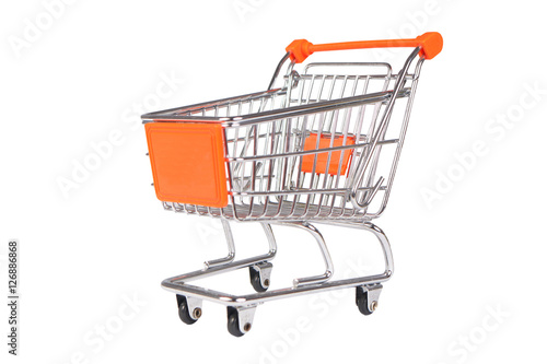 Shopping Trolley on White