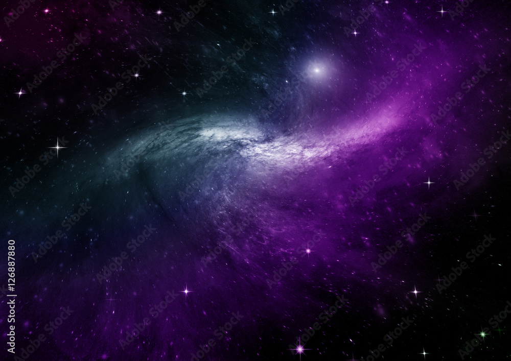 galaxy in a free space galaxy in a free space