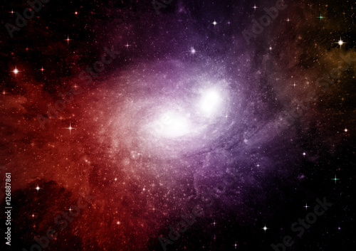 galaxy in a free space