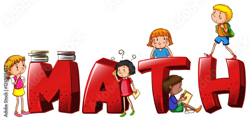 Font design for word math
