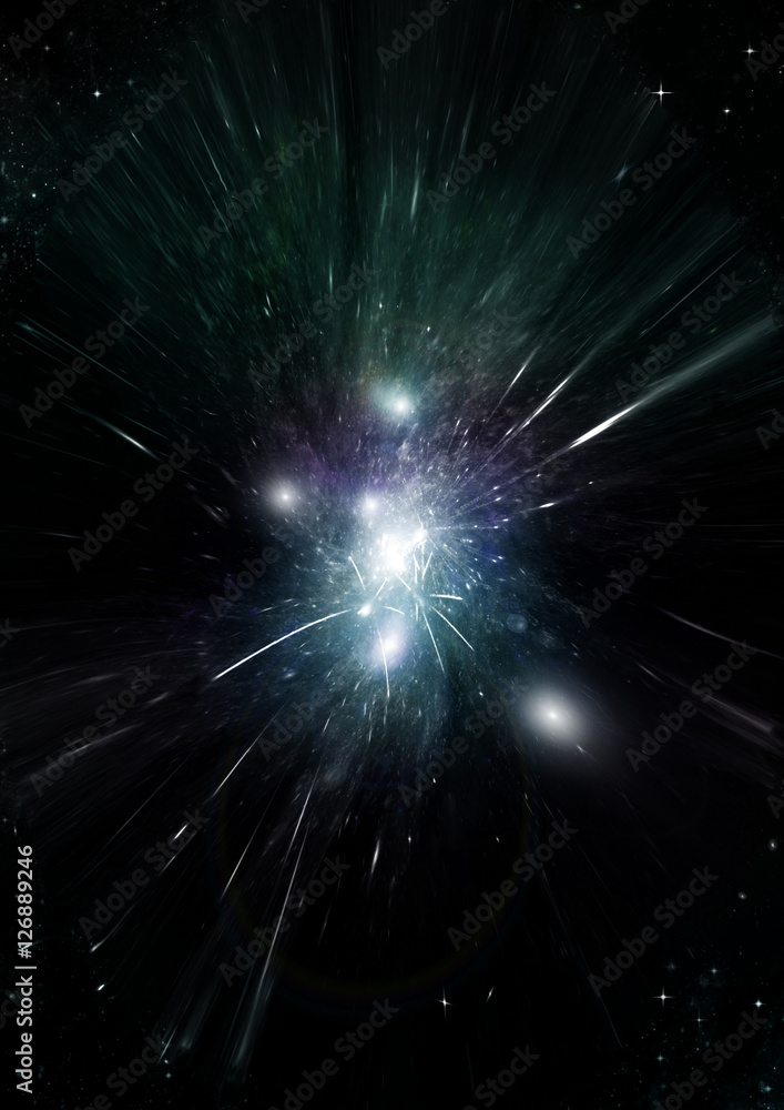 Fototapeta premium galaxy in a free space