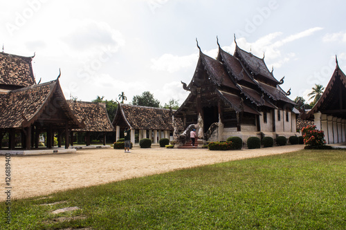 Wat Ton Kain, Old wood chapel in Chiang Mai Thailand