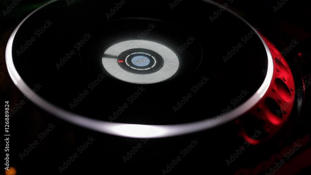 CU Disc Jockey Spinning Record in Nightclub / Singapore CU Disc Jockey Spinning Record in Nightclub / Singapore