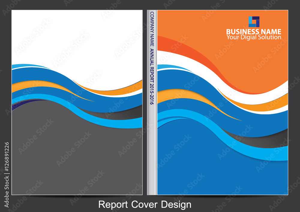 Obraz premium Annual report cover design