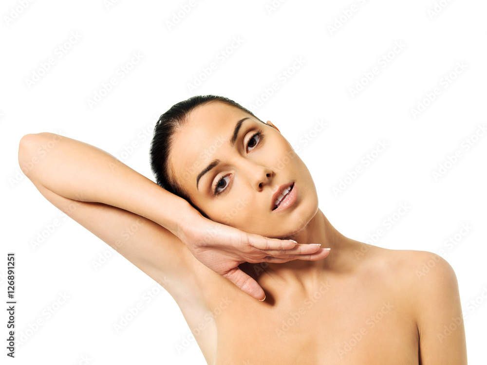 Portrait of beautiful young spa woman Portrait of beautiful young spa woman