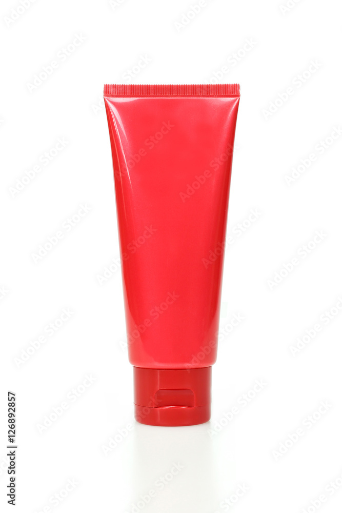 Tube of Cream or Gel white plastic product Tube of Cream or Gel white plastic product