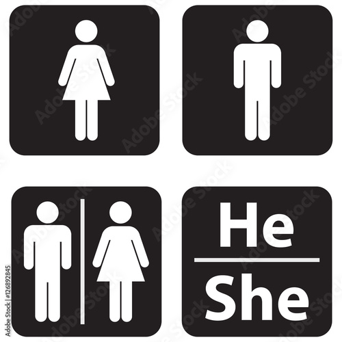 Toilet, wc, restroom sign isolated