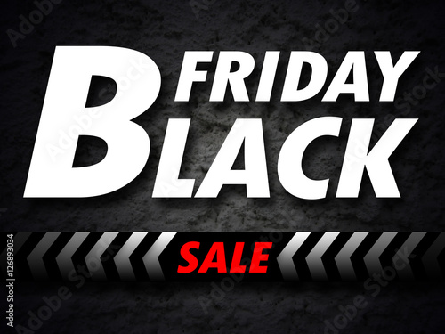 Black Friday sale banner with grunge background