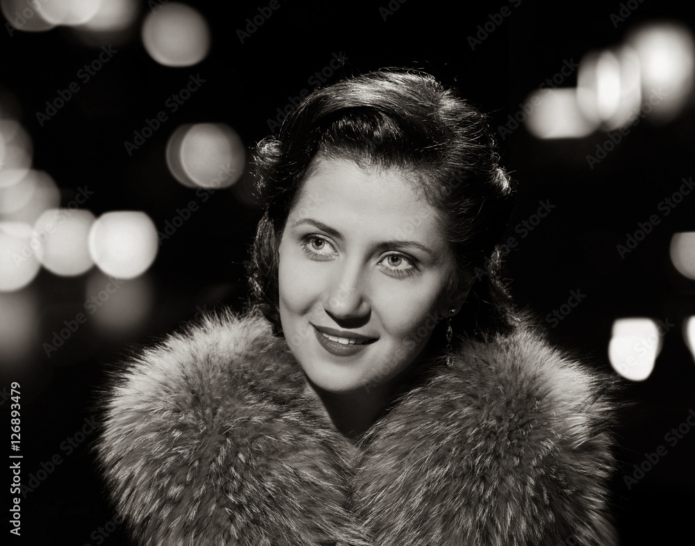 smiling lovely lady portrait with space smiling lovely lady portrait with space