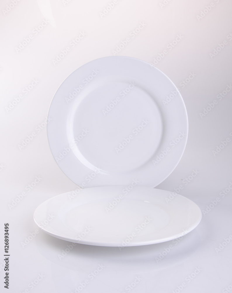 plate or empty plate on a background. plate or empty plate on a background.
