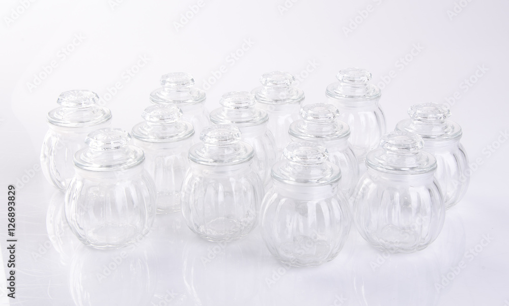 jar or crystal jar on the background. jar or crystal jar on the background.