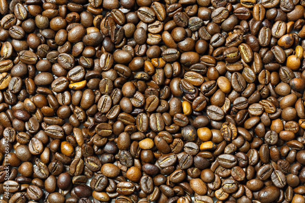 roasted coffee beans, background roasted coffee beans, background