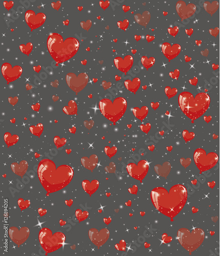 vector background with hearts