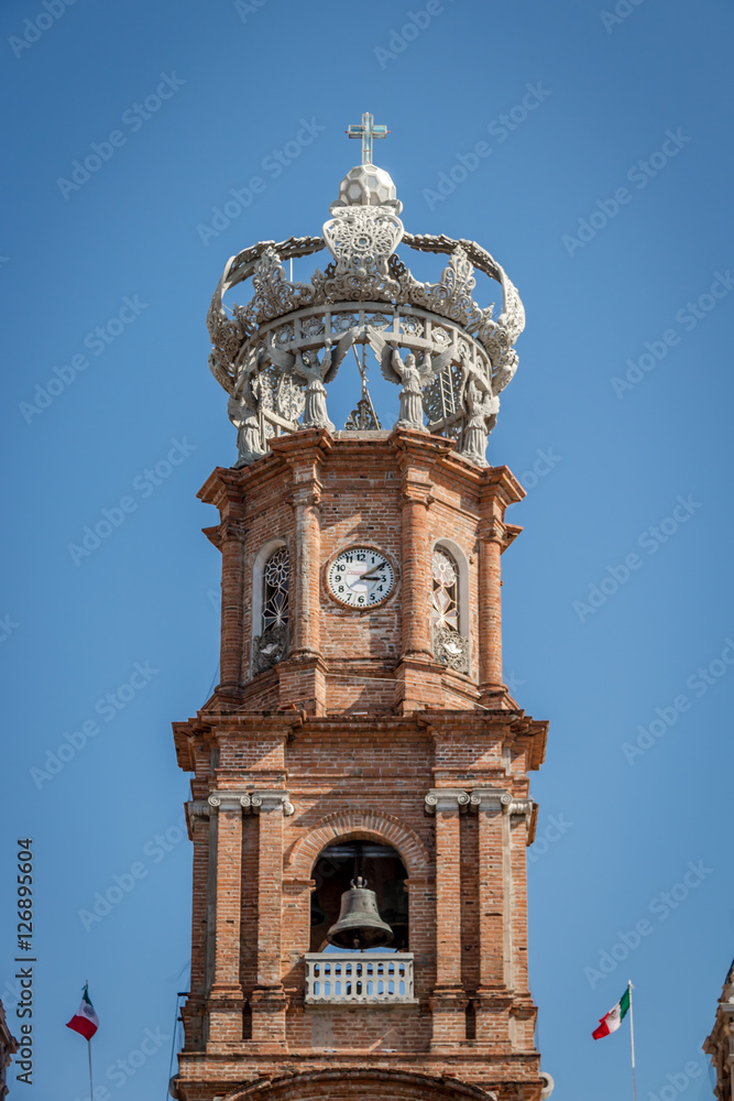 Tower of Our Lady of Guadalupe church - Puerto Vallarta, Jalisco, Mexico