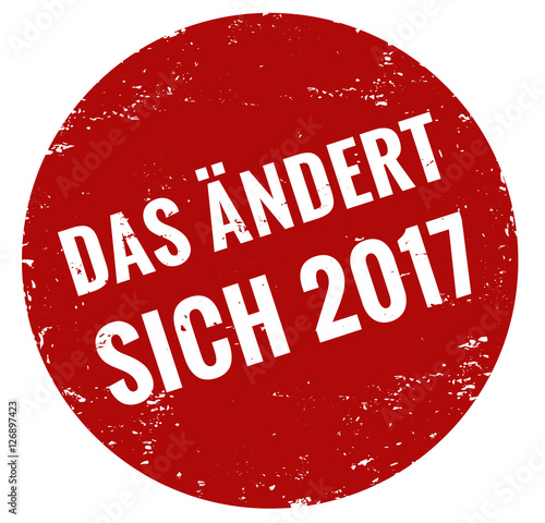 Das ändert sich 2017 Stempel rot