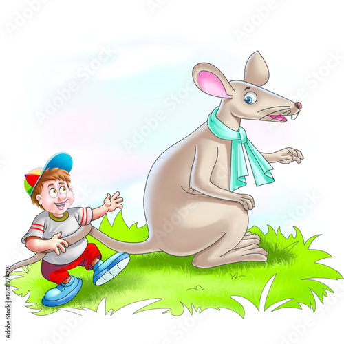 Boy with rat