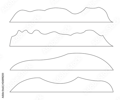 Vector paths of Mountains s...