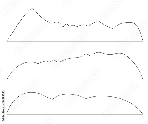 Vector paths of Mountains s...