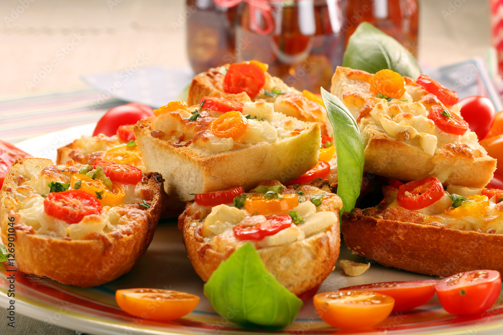 Fresh healthy vegetarian sandwich with cheese and tomato Fresh healthy vegetarian sandwich with cheese and tomato