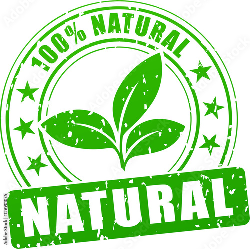 natural green stamp