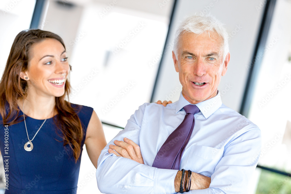 Obraz premium Businesspeople having meeting