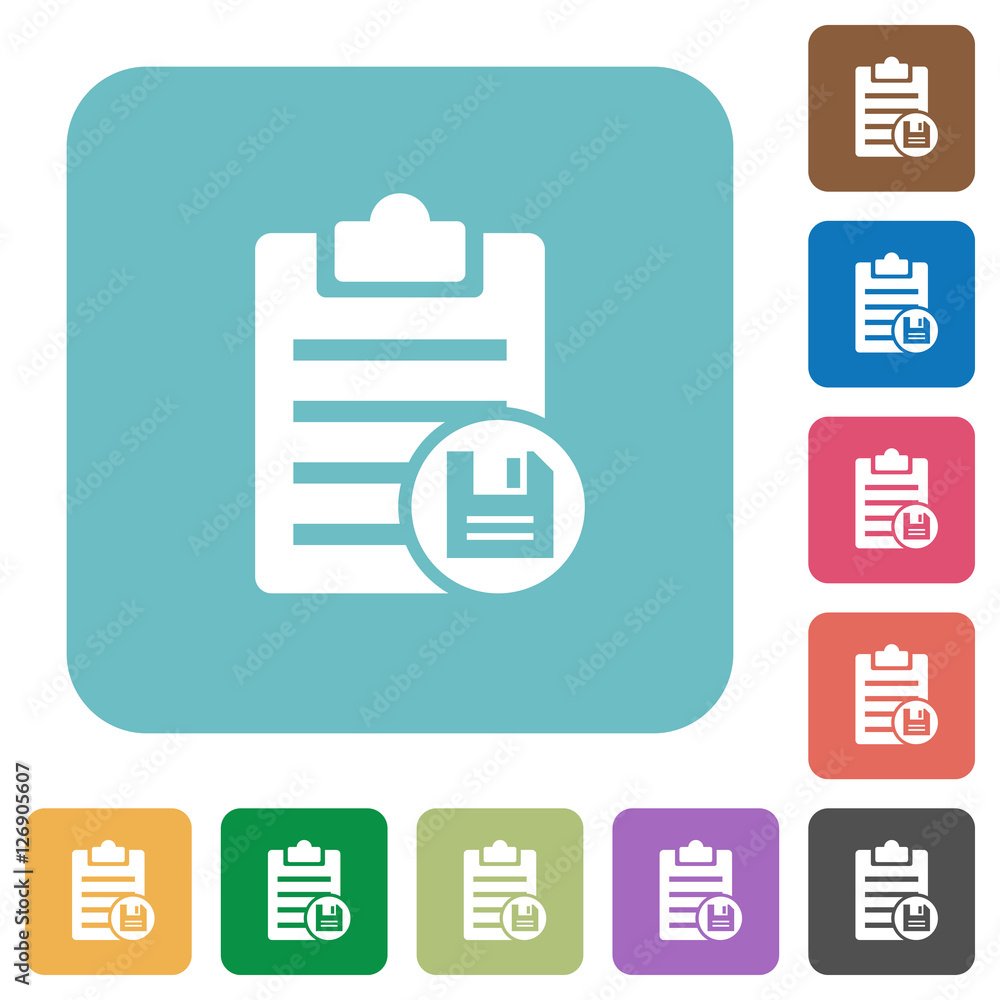 Save note flat icons Save note flat icons