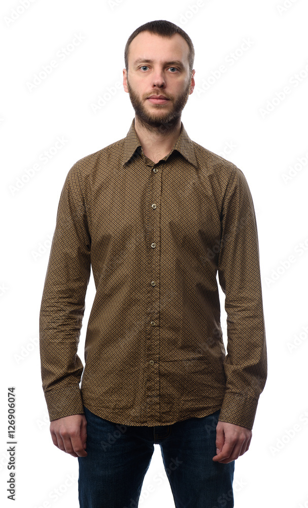 Portrait of handsome bearded man Portrait of handsome bearded man