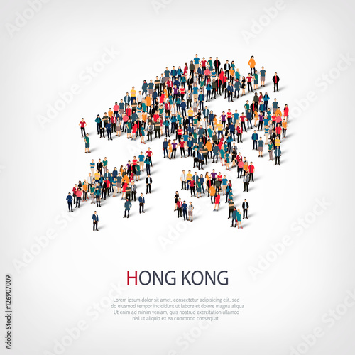 people map country Hong Kong vector