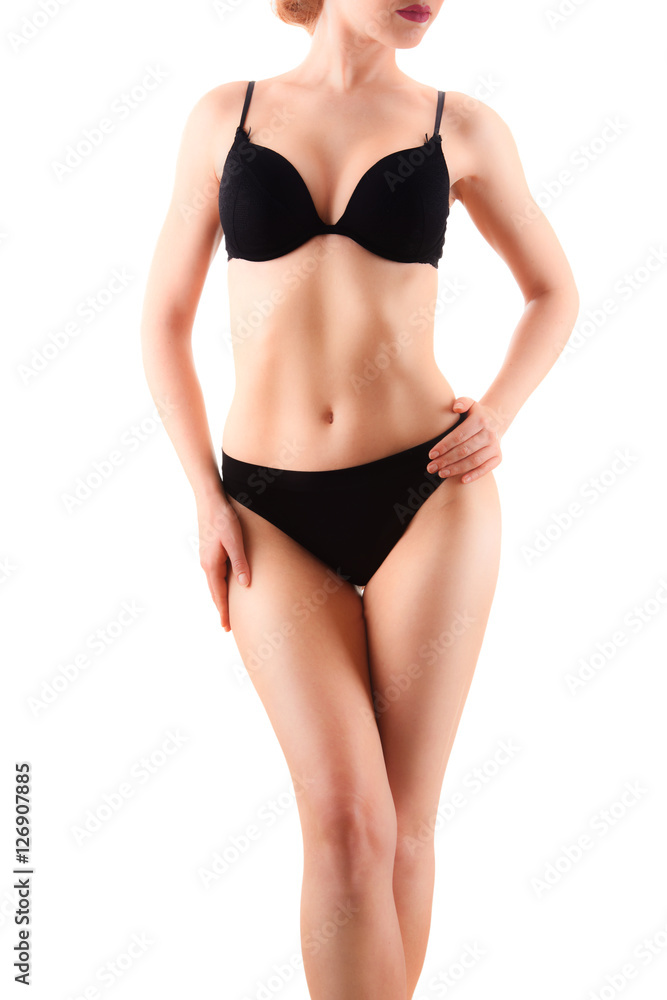 Sexy female body isolated on white background Sexy female body isolated on white background
